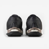 Powerlace Urban Leather Wide auto-lacing leather shoe in Black/Cream, rear view