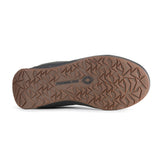 Chaussure autolaçante large Powerlace Urbain Cuir en Noir, vue de la semelle extérieure